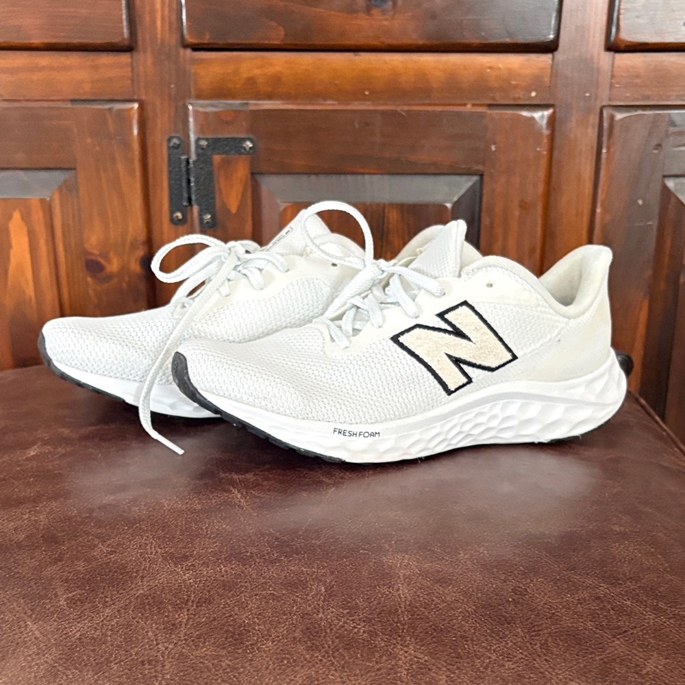 New Balance White Mesh Fresh Foam Running Sneakers